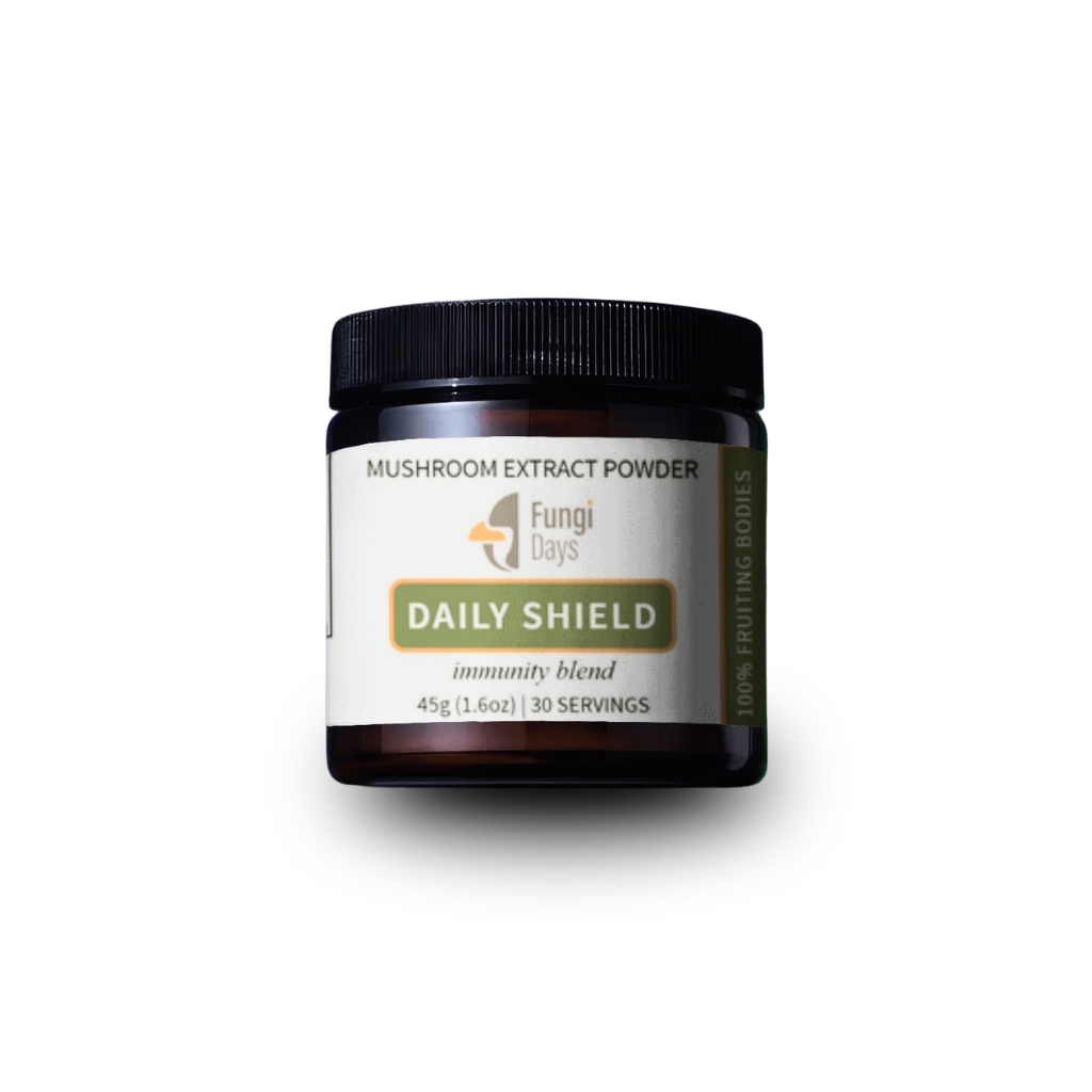 Daily Shield Mushroom Blend | Immune Support & Everyday Wellness | 45g Powder
