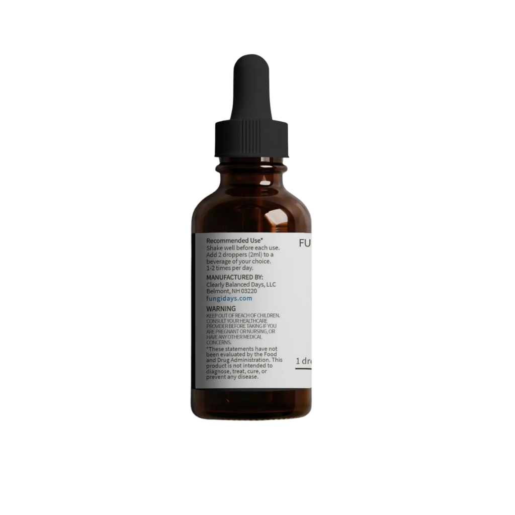 Calm Mushroom Blend for Stress Support & Relaxation | 2oz Alcohol Free Tincture