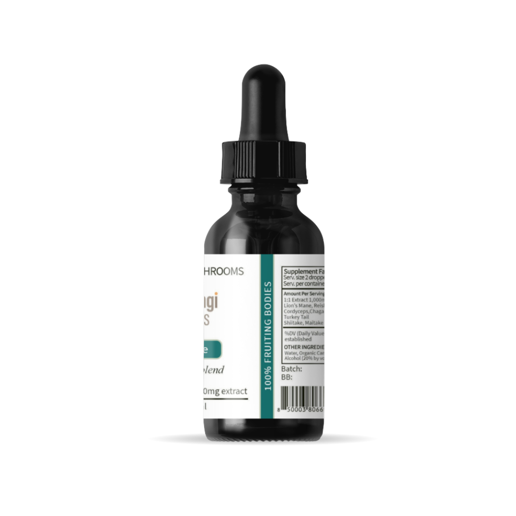 All in One 7 Mushroom Blend | Daily Wellness, Energy & Immune Support | 2oz Tincture