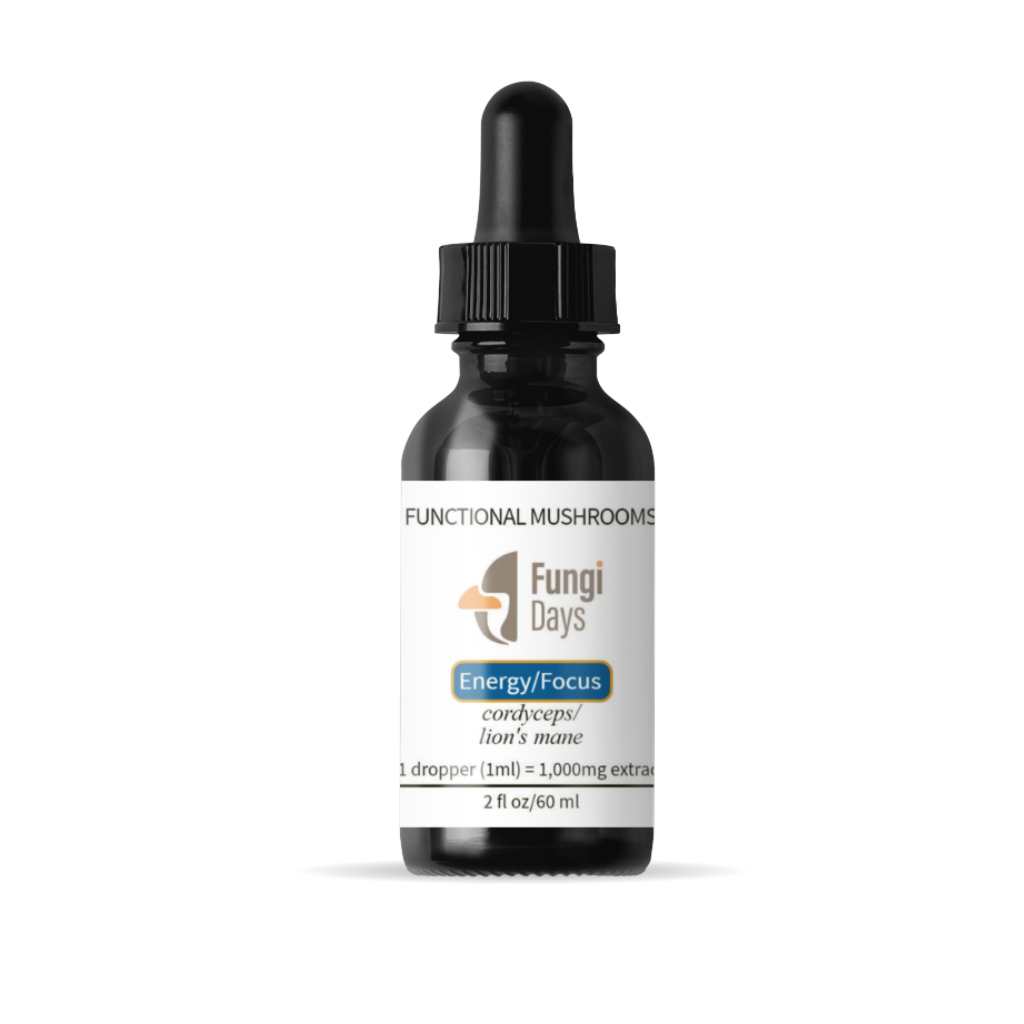 Energy & Focus Mushroom Blend | Natural Energy, Focus & Mental Clarity | 2oz Tincture