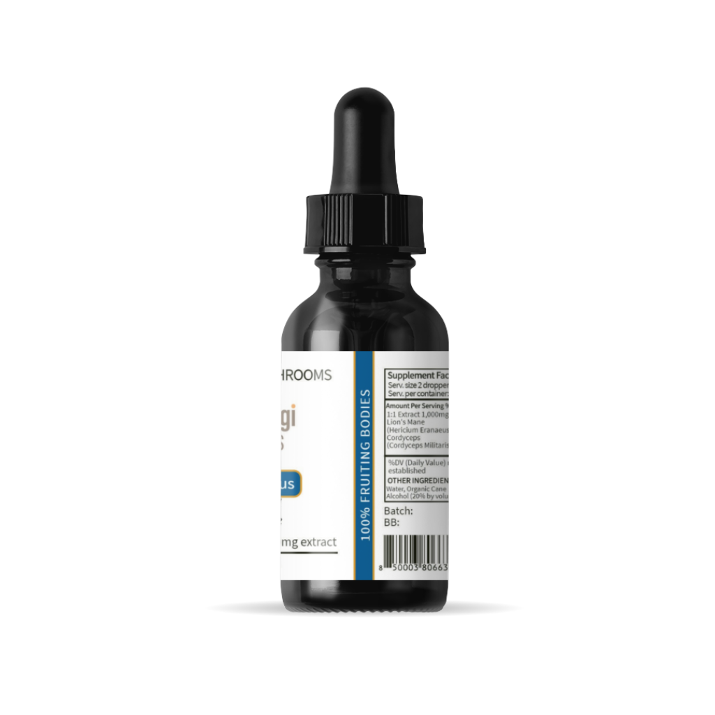 Energy & Focus Mushroom Blend | Natural Energy, Focus & Mental Clarity | 2oz Tincture