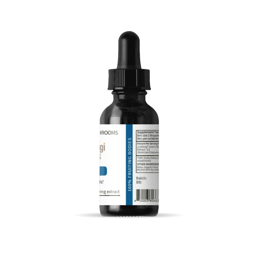 Lions Mane Mushroom Extract for Focus & Mental Clarity | 2oz Tincture