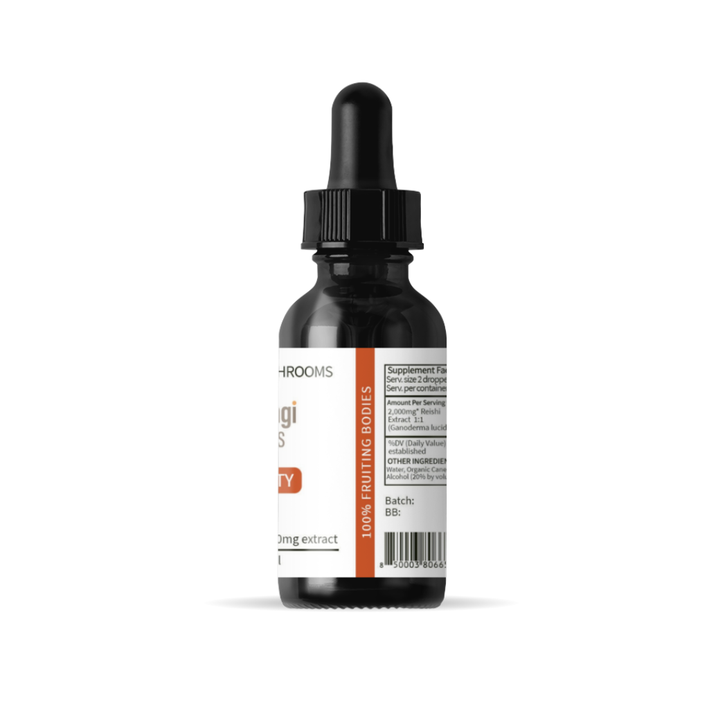 Reishi Mushroom Extract for Stress Support & Relaxation | 2oz Tincture