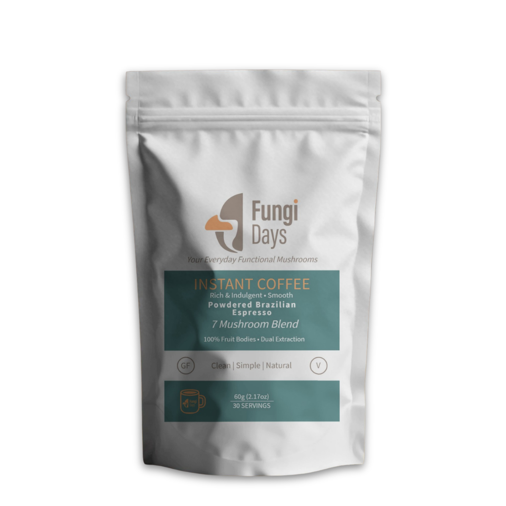 Instant Coffee with 7 Functional Mushrooms | Smooth Energy Wellness Blend