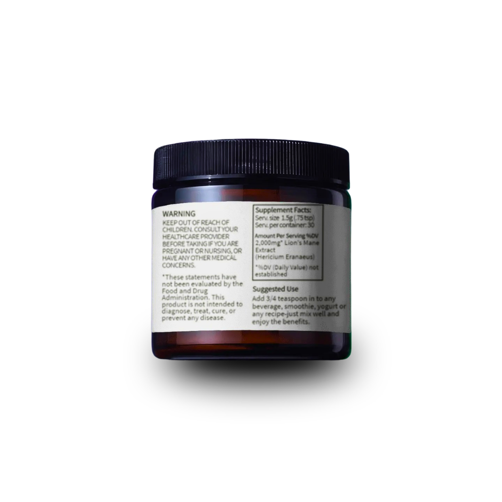 Lion's Mane Mushroom Extract for Focus & Mental Clarity | 45g Powder