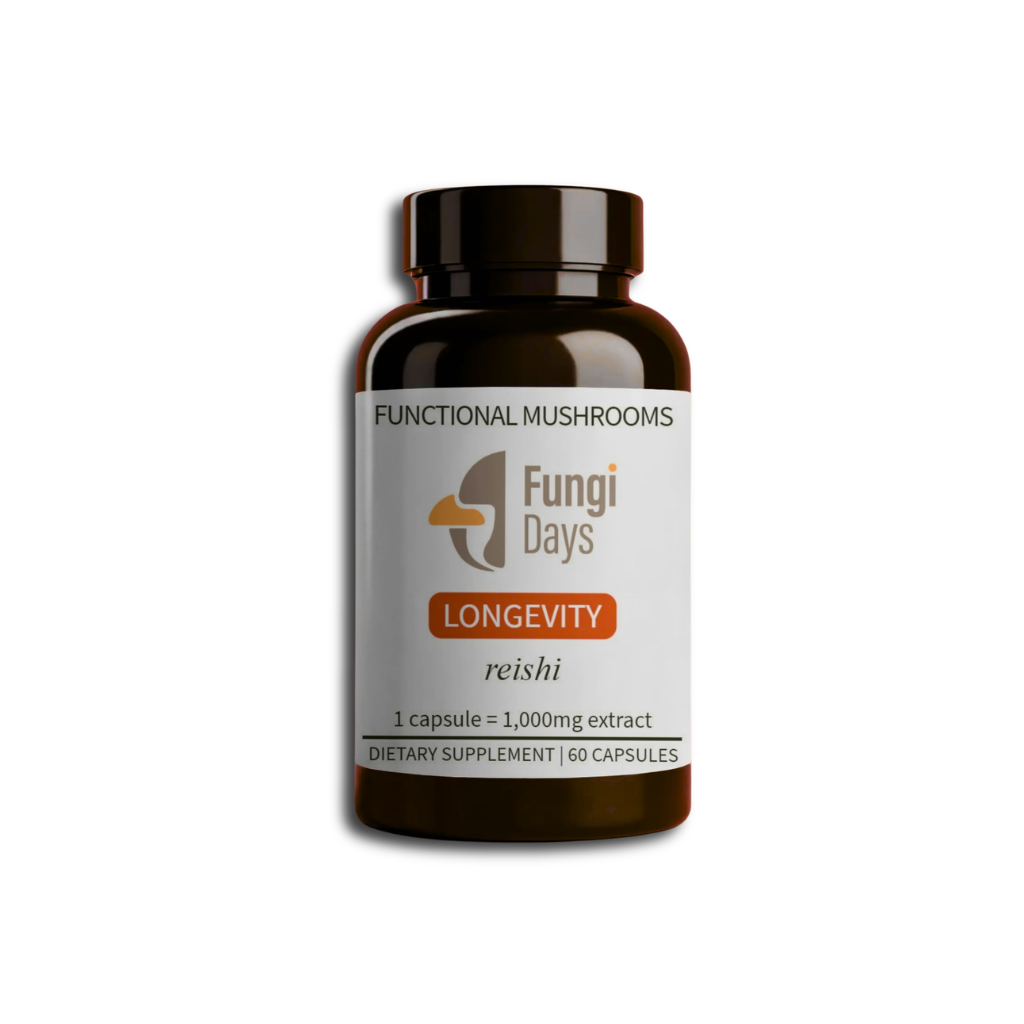 Reishi Mushroom Extract for Stress Support & Relaxation | 60ct Capsules