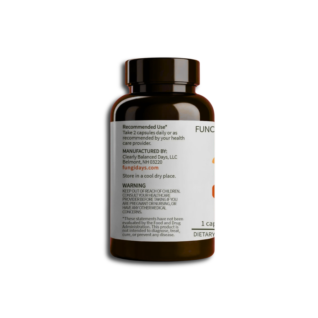 Reishi Mushroom Extract for Stress Support & Relaxation | 60ct Capsules